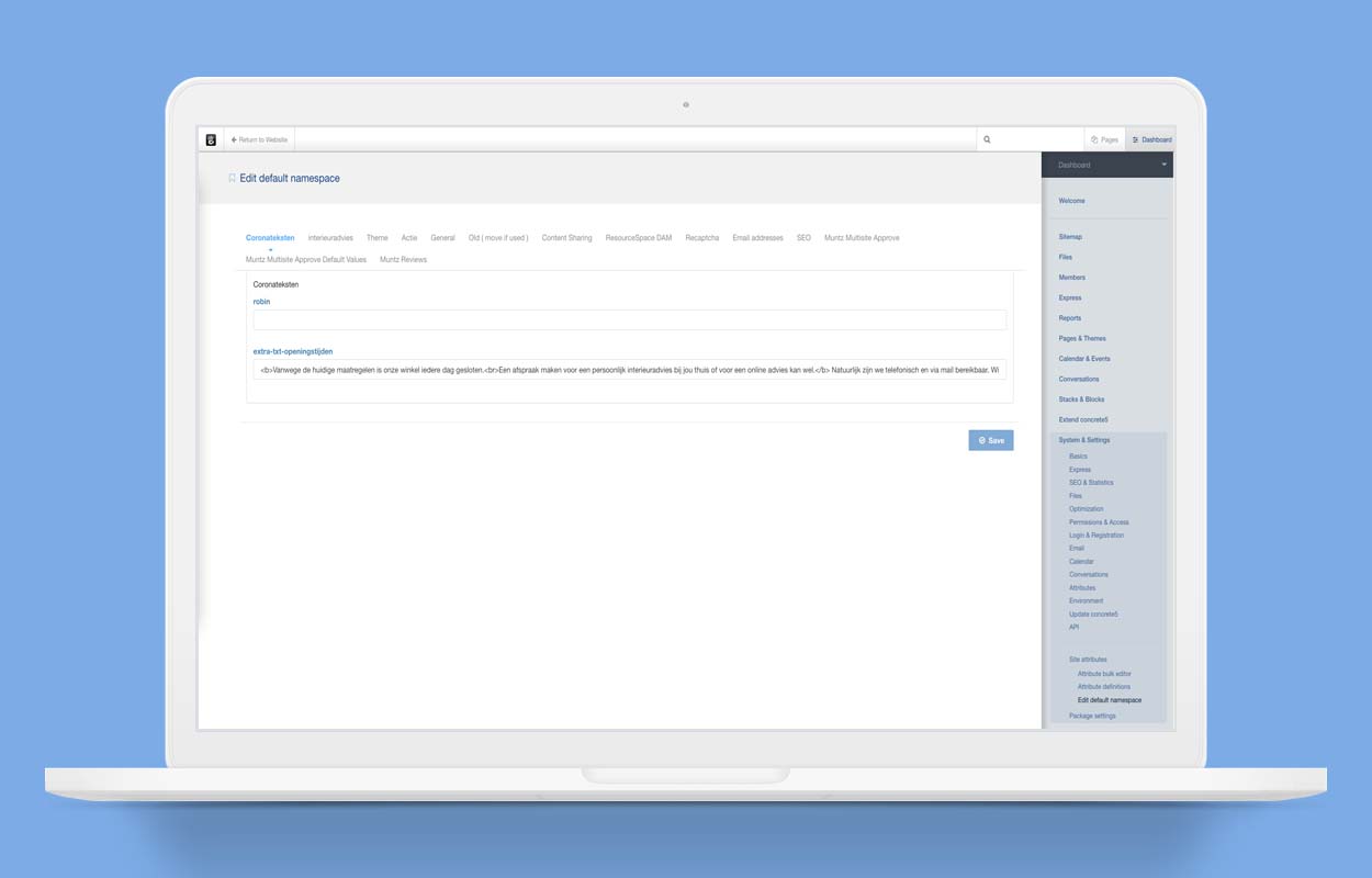 Attribuut veranderen