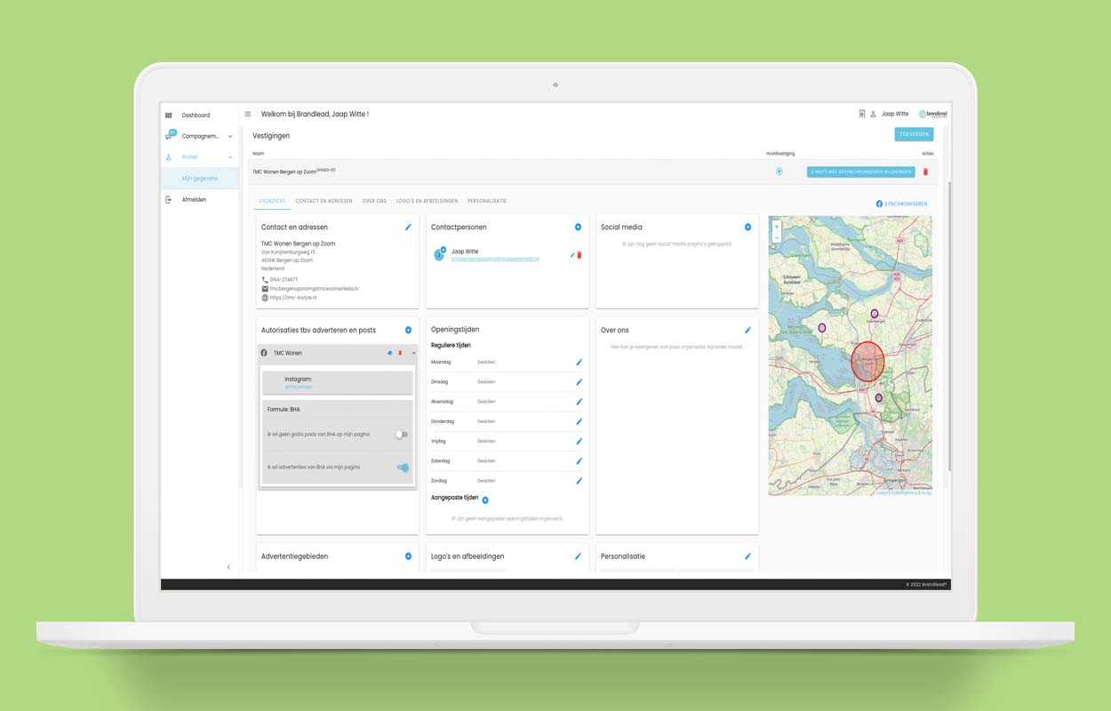 Brandlead portal personalisatie